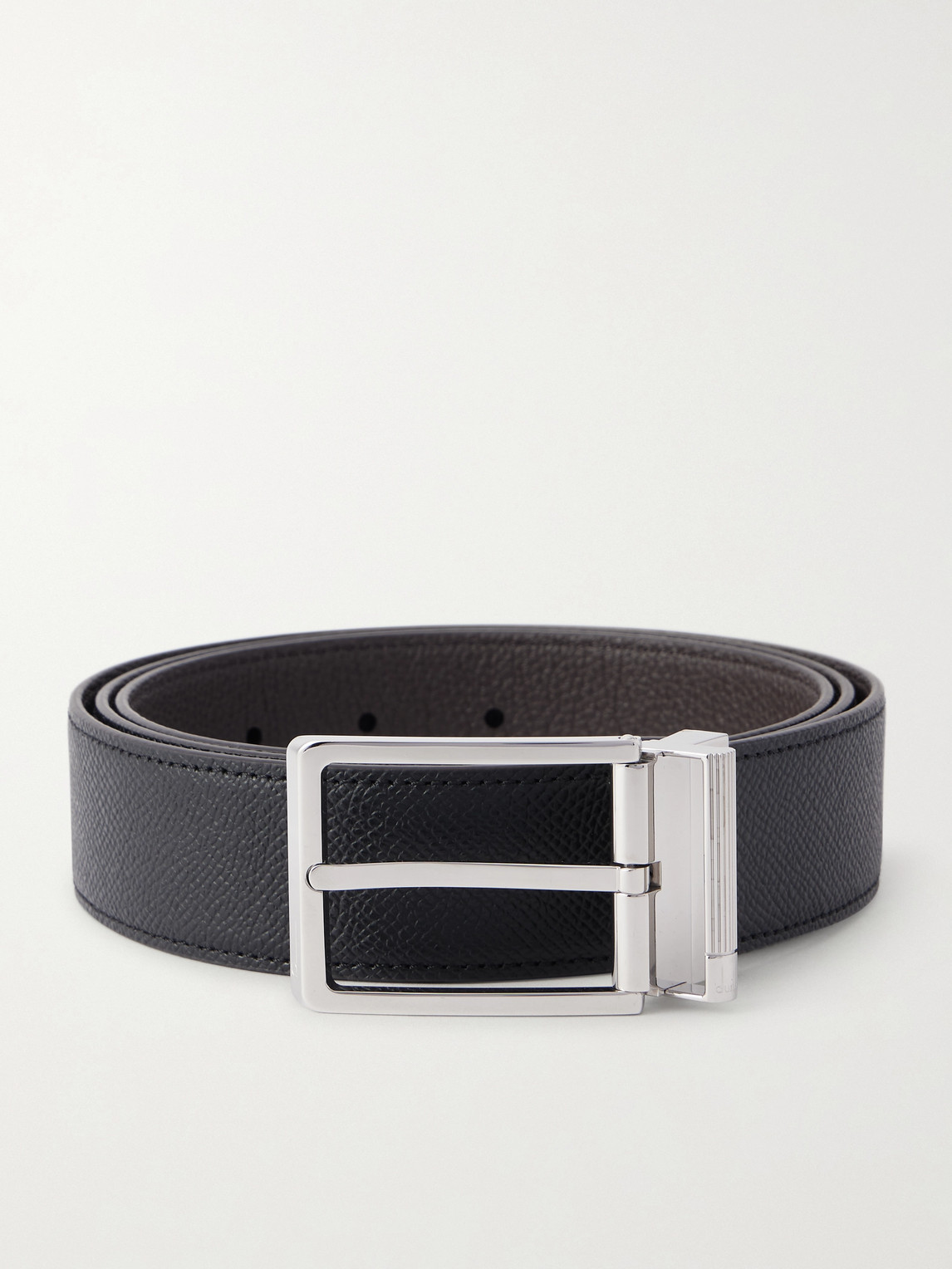Dunhill 35mm Full-grain Leather Belt In Blue