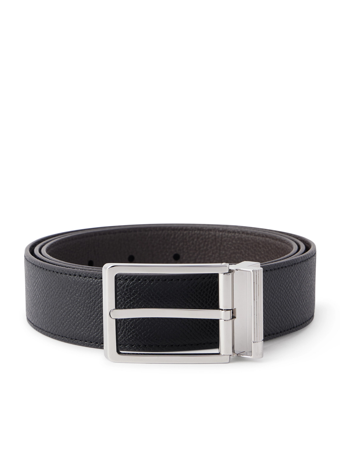 Dunhill 35mm Full-grain Leather Belt In Blue
