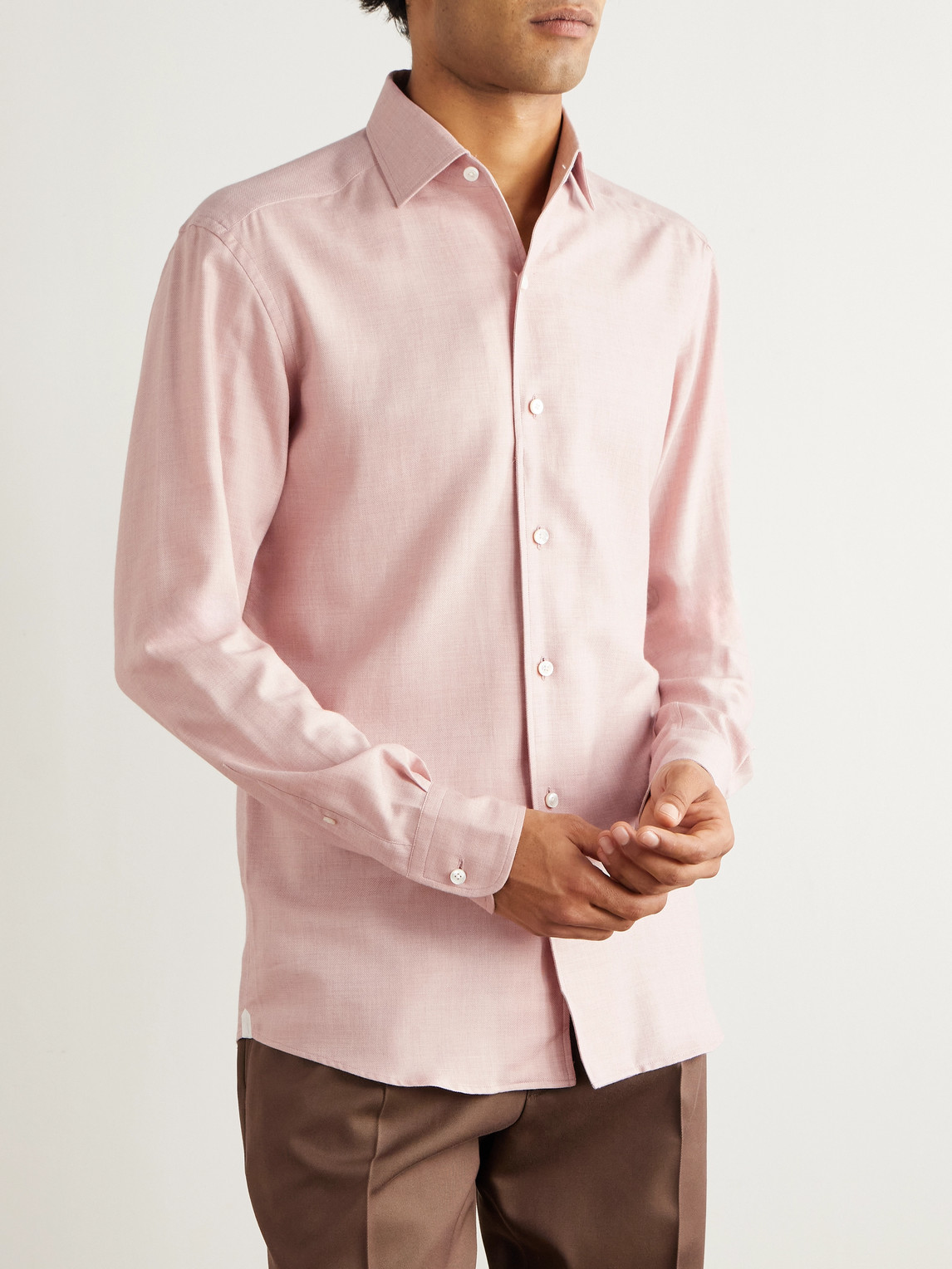 Cotton And Cashmere-Blend Shirt