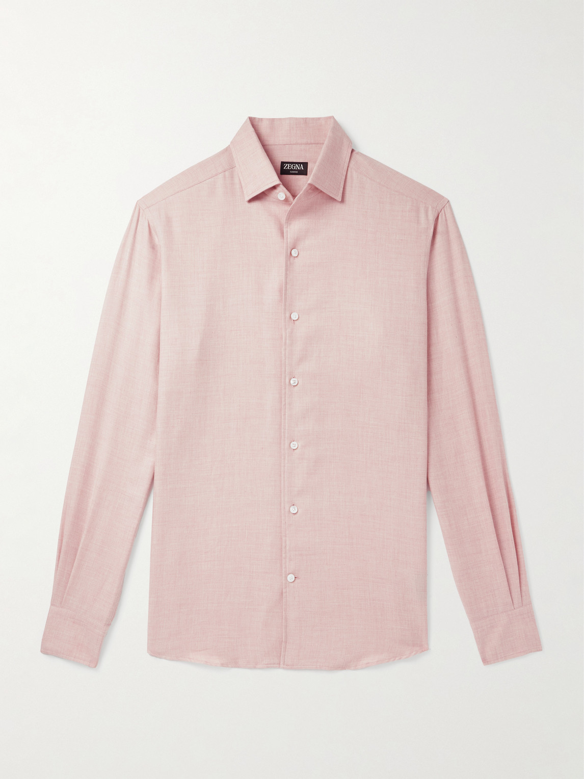 Zegna Cotton and Cashmere-Blend Shirten