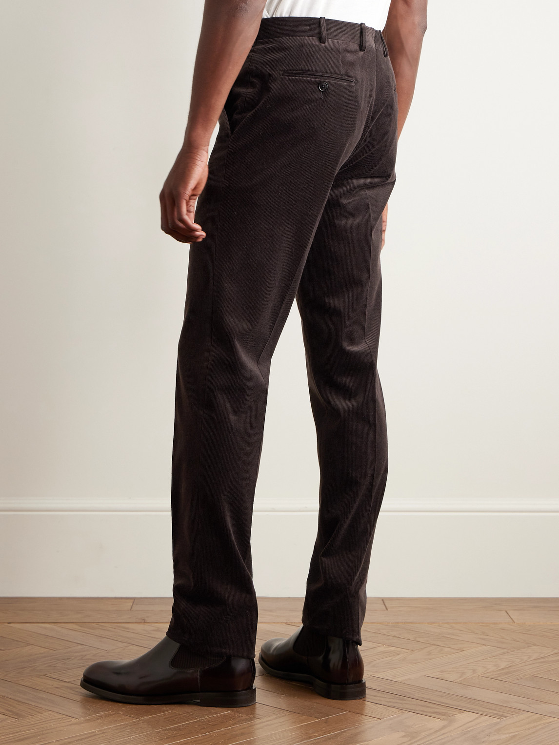 Slim-Fit Cotton-Blend Corduroy
