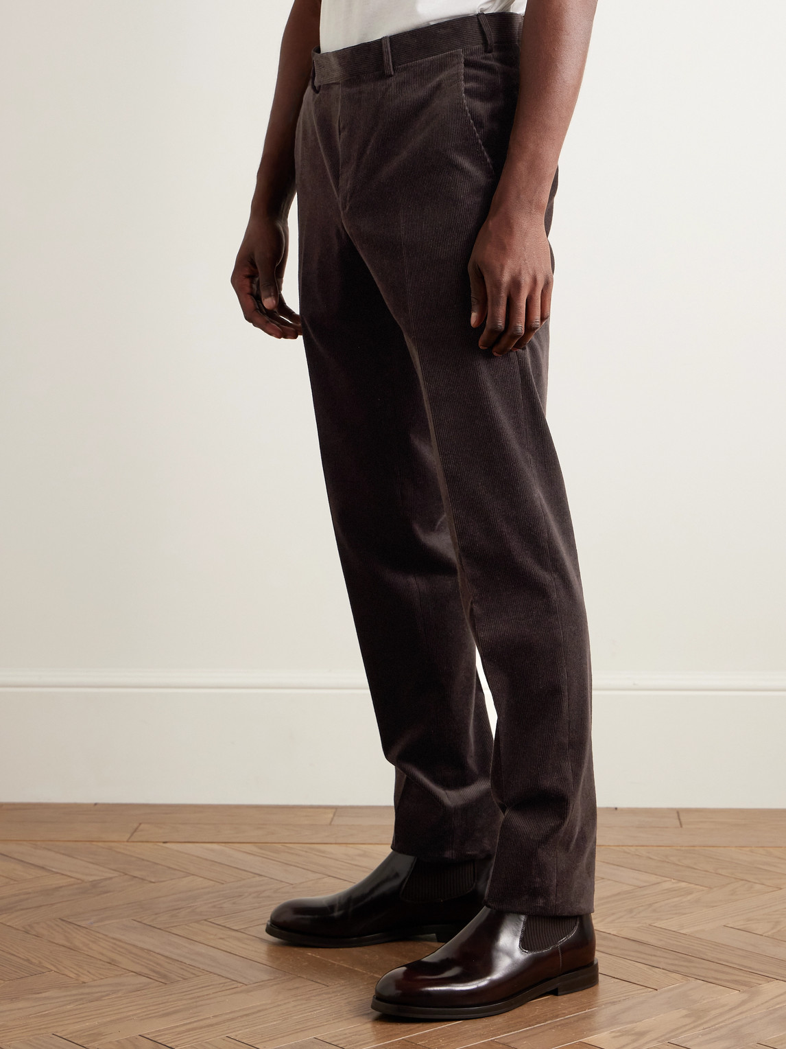 Slim-Fit Cotton-Blend Corduroy