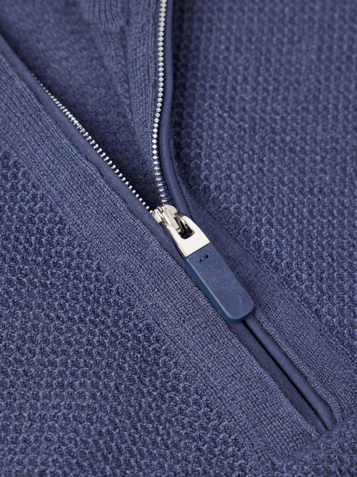 Oasi Leather-Trimmed Cashmere Half-Zip Sweater