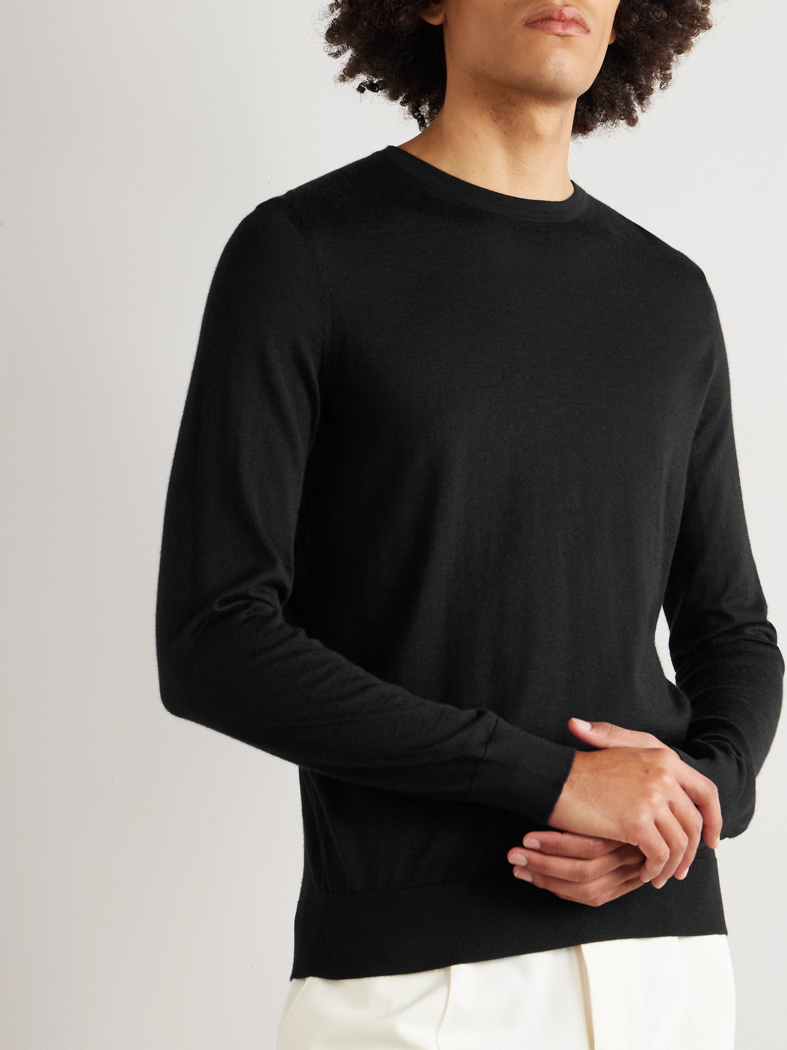 Cashmere And Silk-Blend Sweater