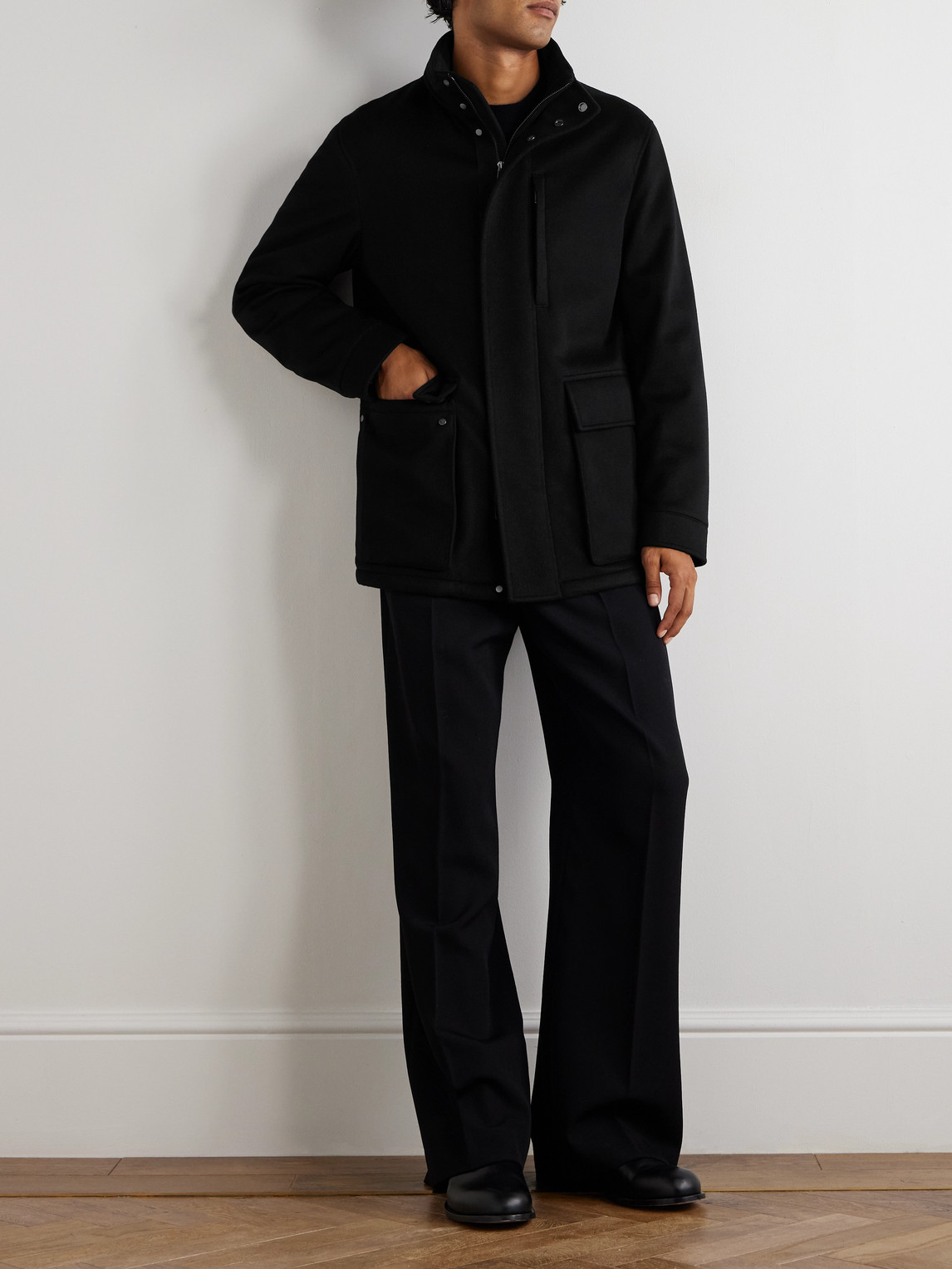 Zegna Surveste Vetta En Oasi Cashmere Elements In Black