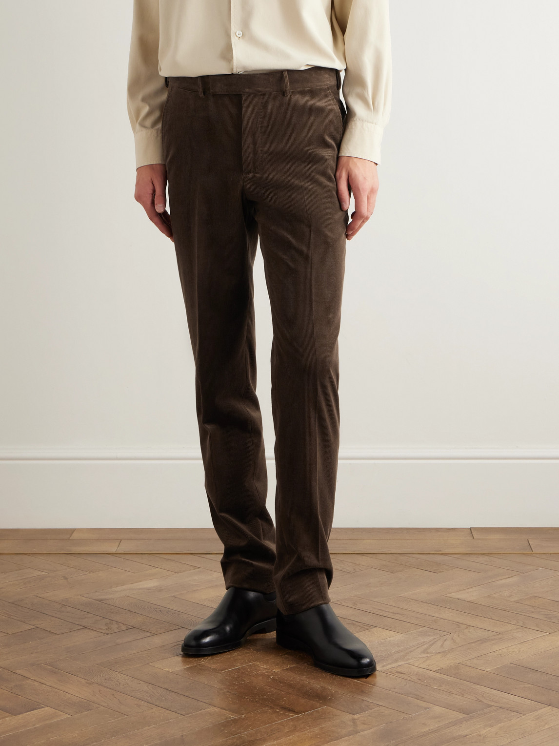 Slim-Fit Cotton-Blend Corduroy