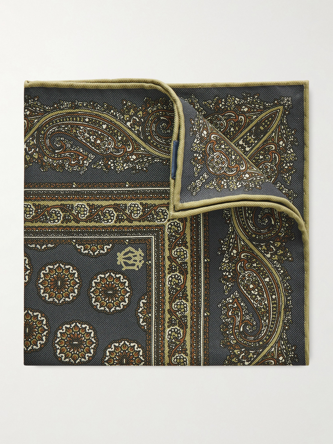 dunhill Printed Mulberry Silk-Twill Pocket Square - Men