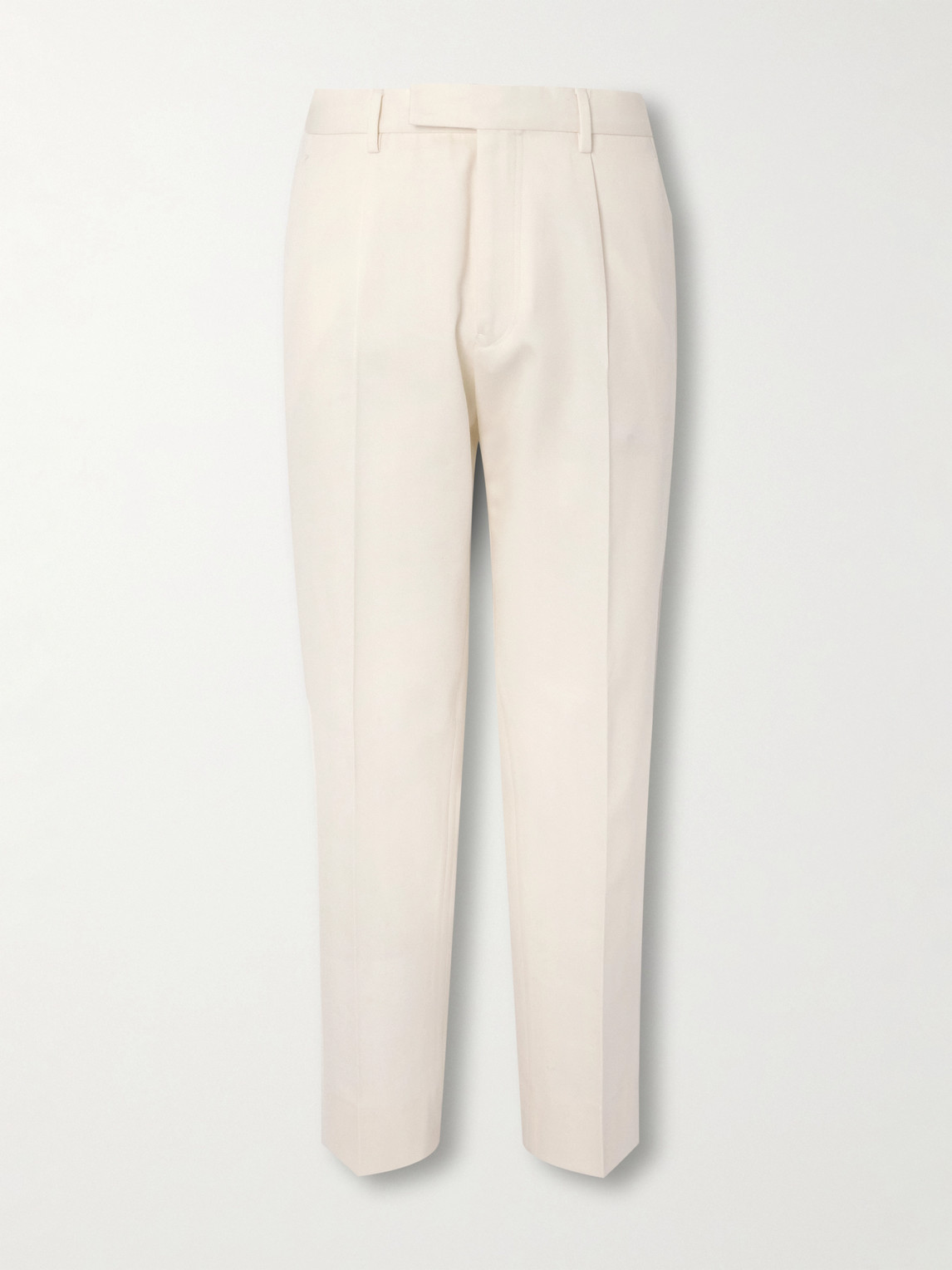 Zegna Straight-Leg Cotton and Wool-Blend Trousers - Men