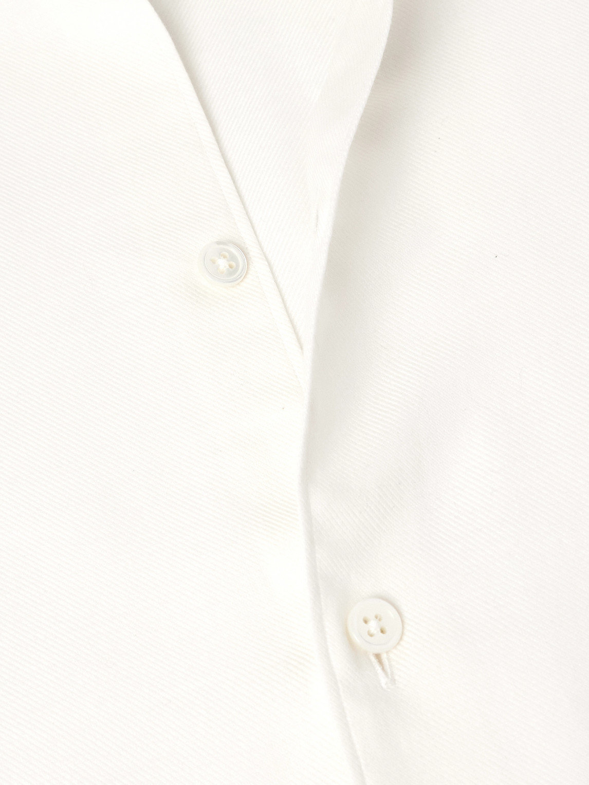 Cotton And Cashmere-Blend Twill Shirt