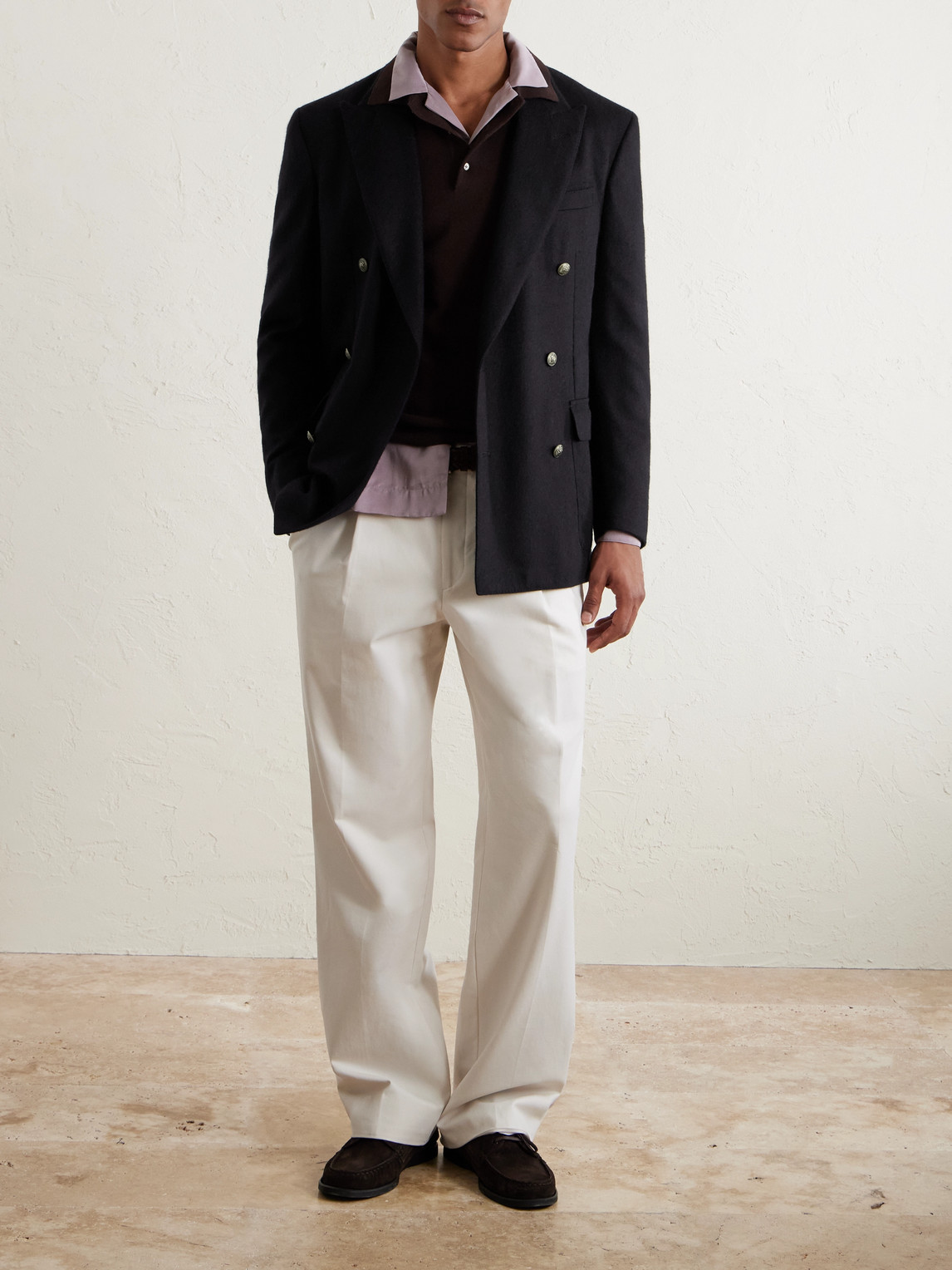 Cashmere Blazer Double-Breasted