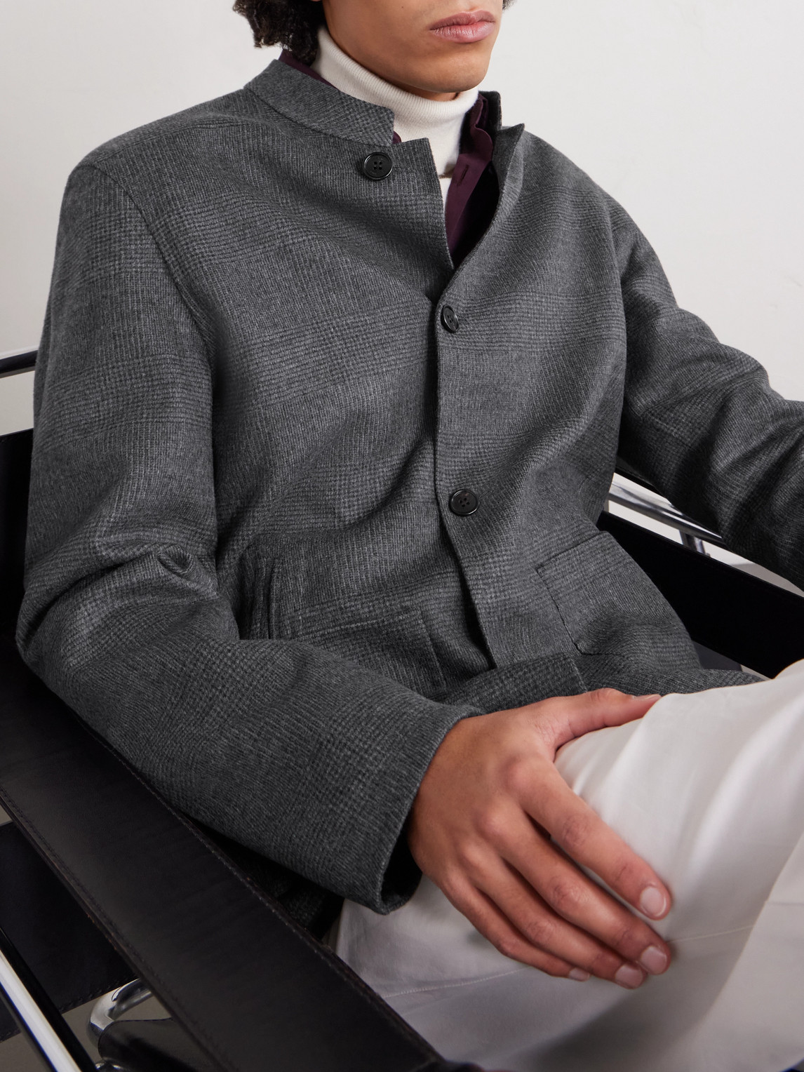  Dunhill - Reversible Wool-blend Jacket - Men - Gray - It 48 