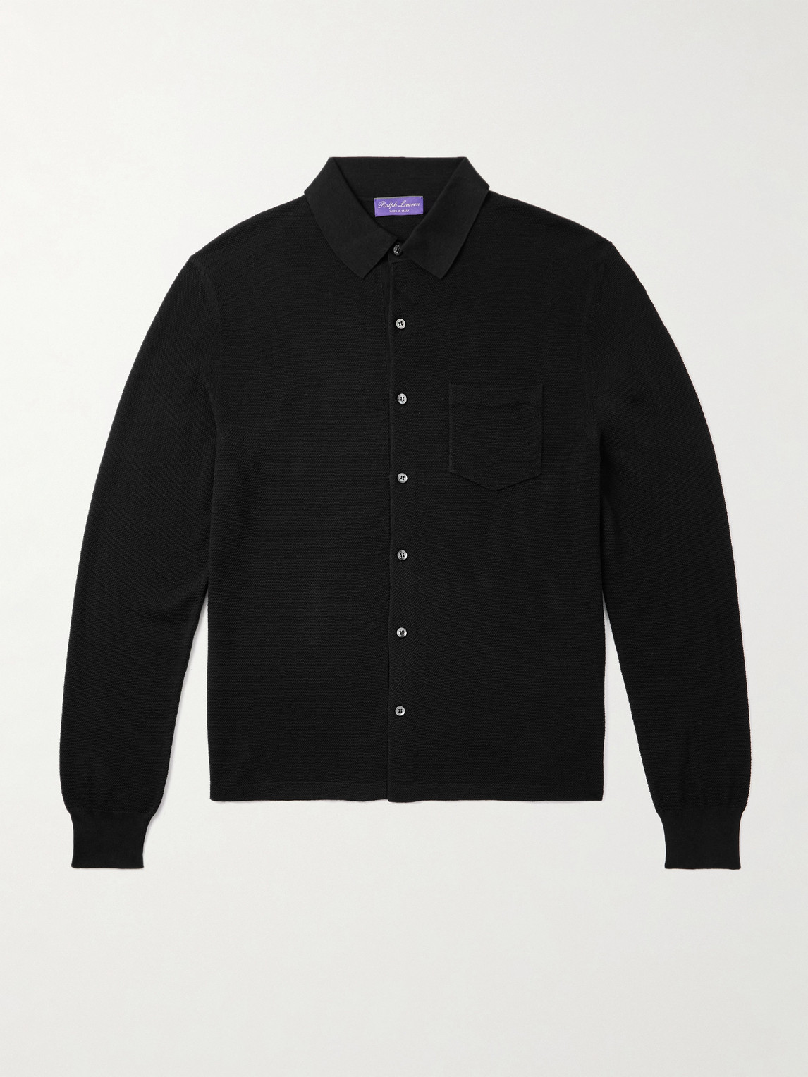 Ralph Lauren Purple Label ilk and Cotton-Blend Piqué Cardigan - Men
