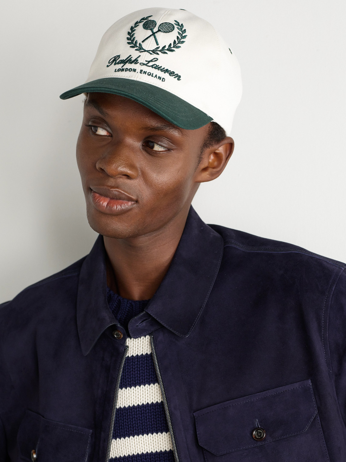 Ralph Lauren Logo-embroidered Cotton-blend Twill Baseball Cap In Green