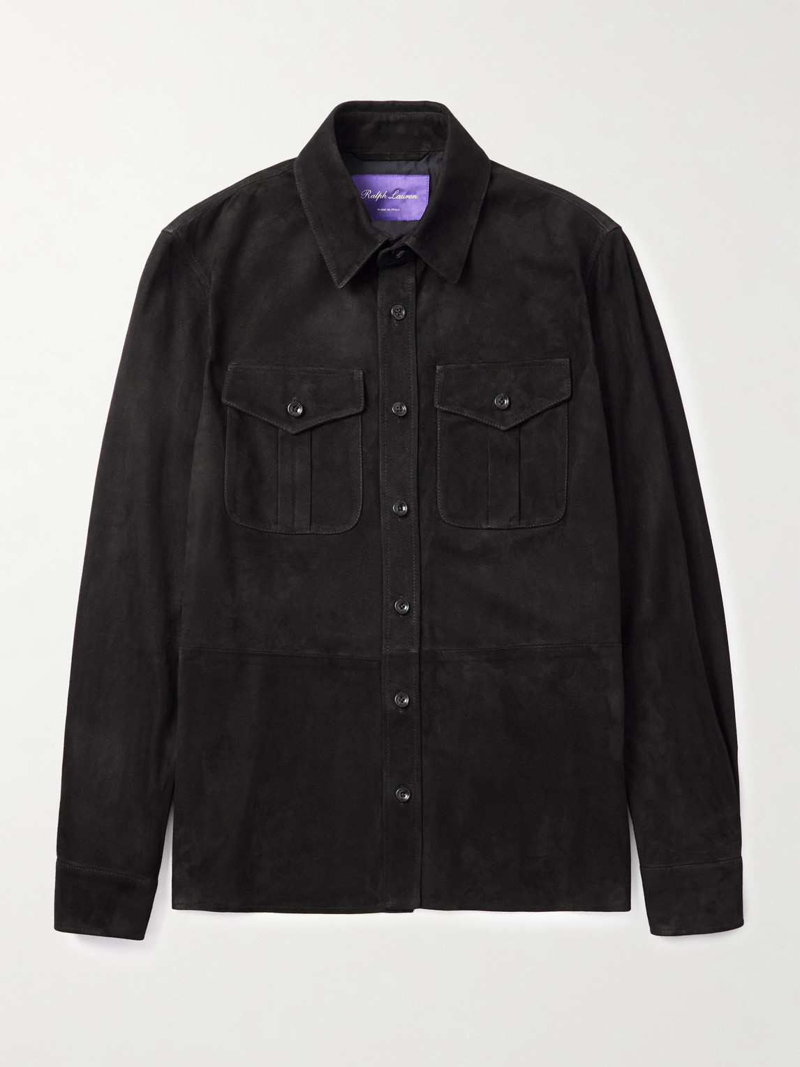 Ralph Lauren Purple Label Barron Suede Overshirt - Men