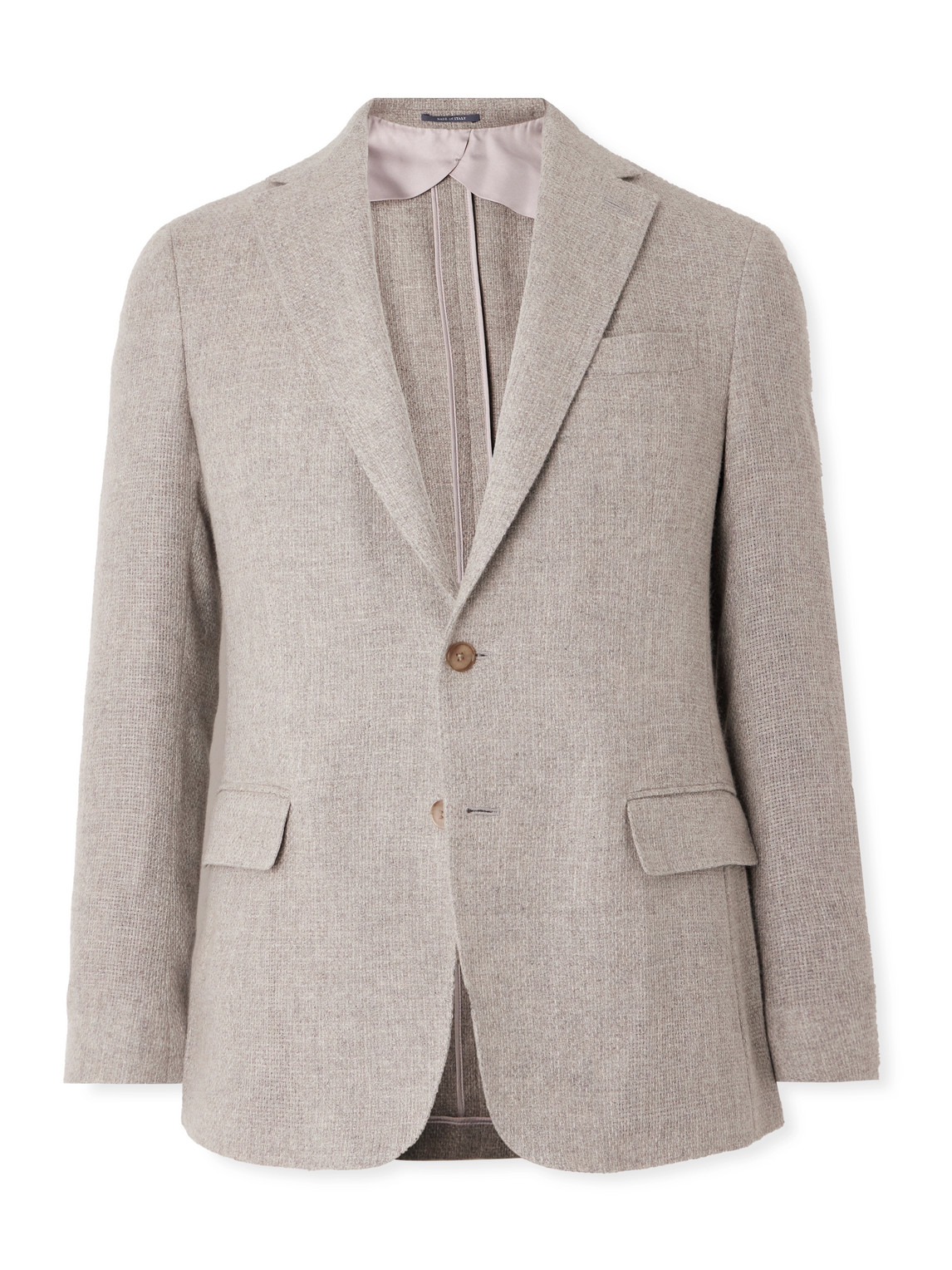 Hadley Slim-Fit Basketweave Cashmere Blazer