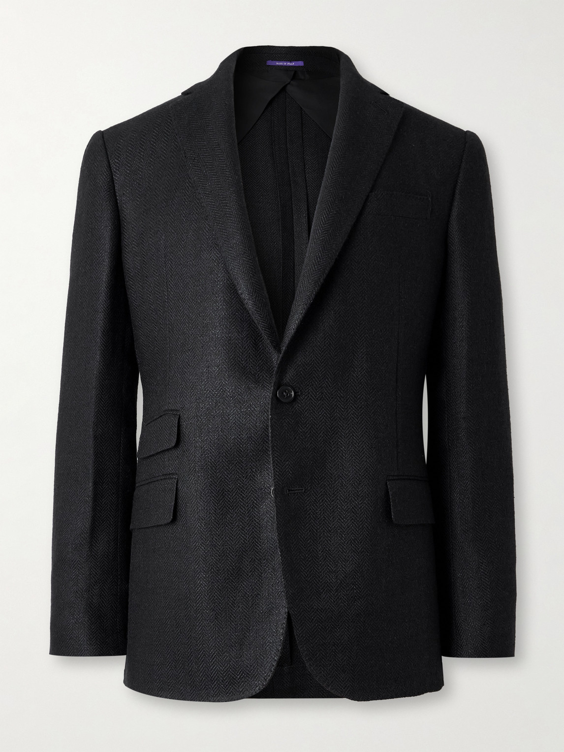 Ralph Lauren Purple Label Kent Herringbone Linen, Silk and Cotton-Blend Suit Jacket - Men