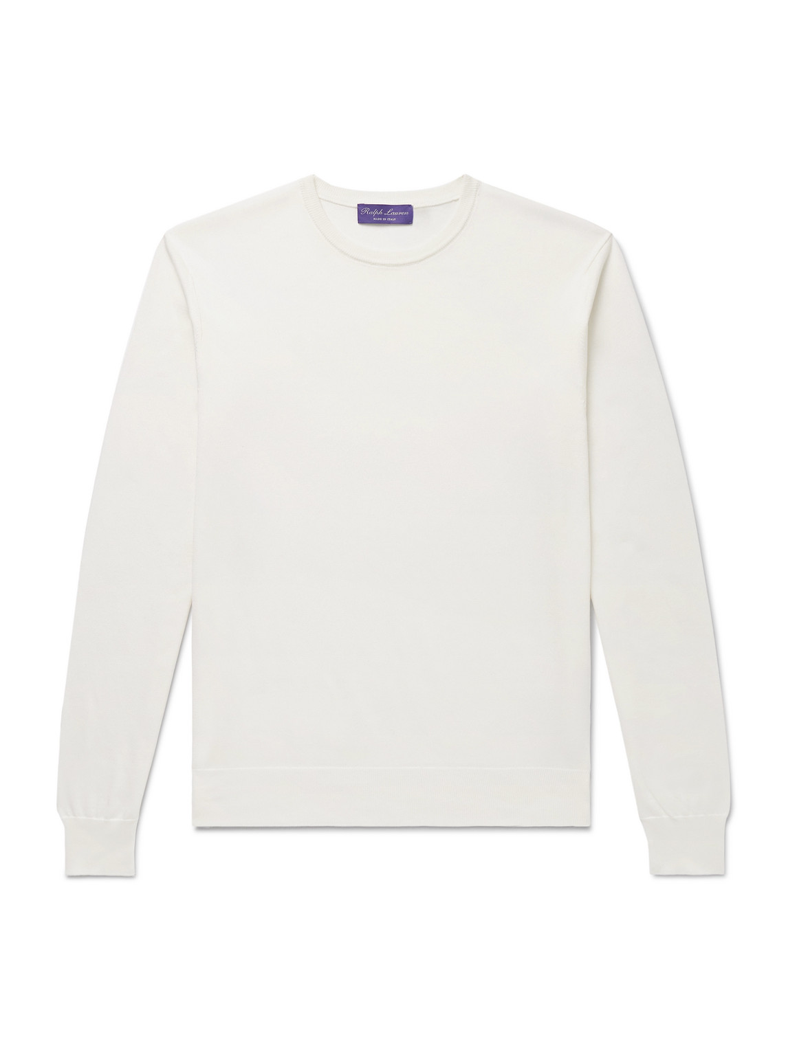 Ralph Lauren Cotton Sweater In White