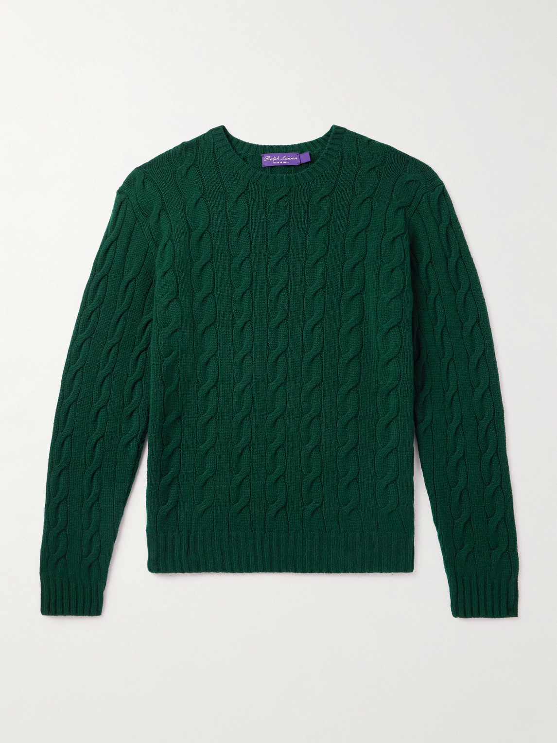 Ralph Lauren Purple Label Cable-Knit Cashmere weater - Men