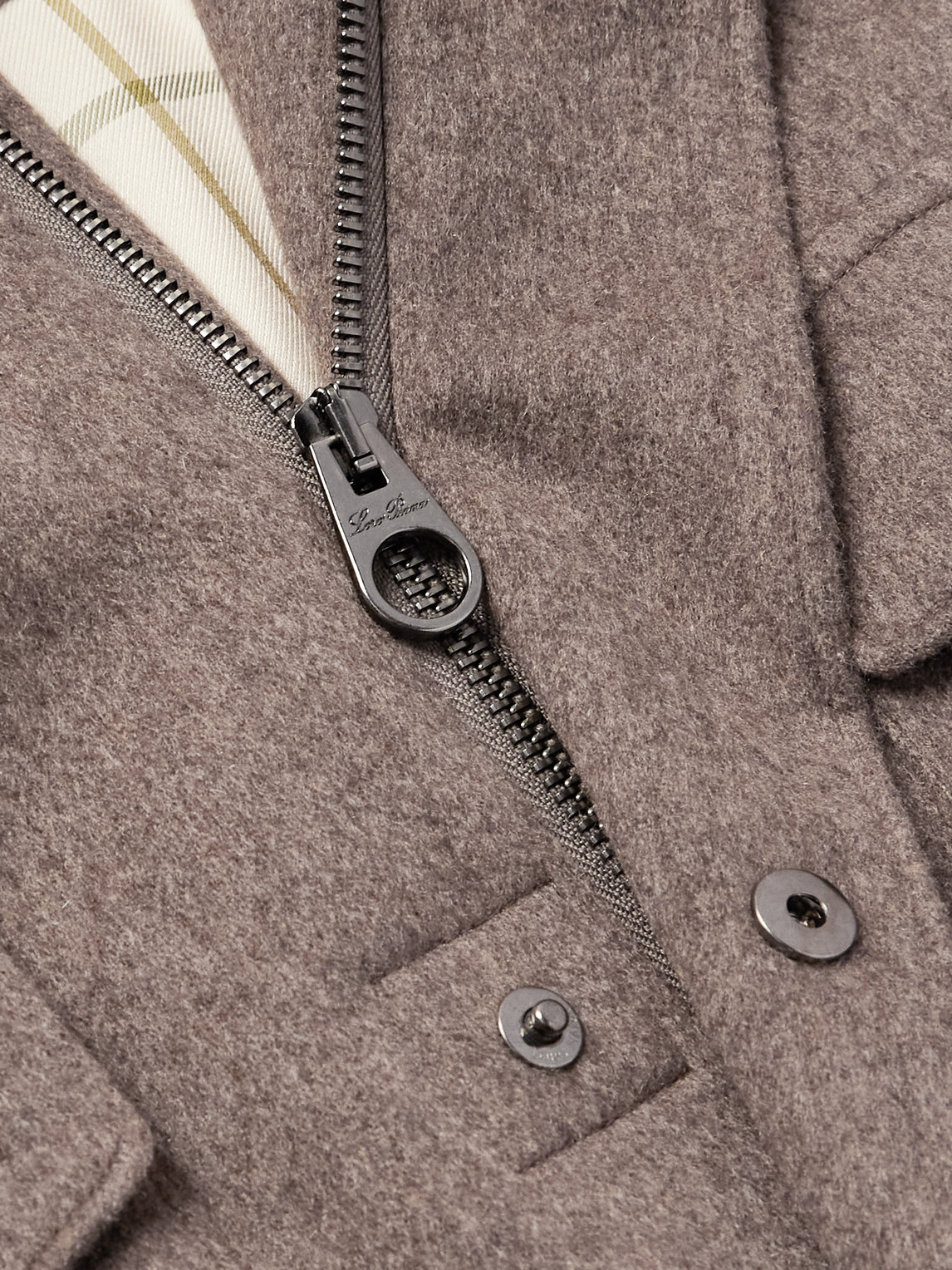 Loro Piana Traveller Padded Rain System® Cashmere Field Jacket In Brown
