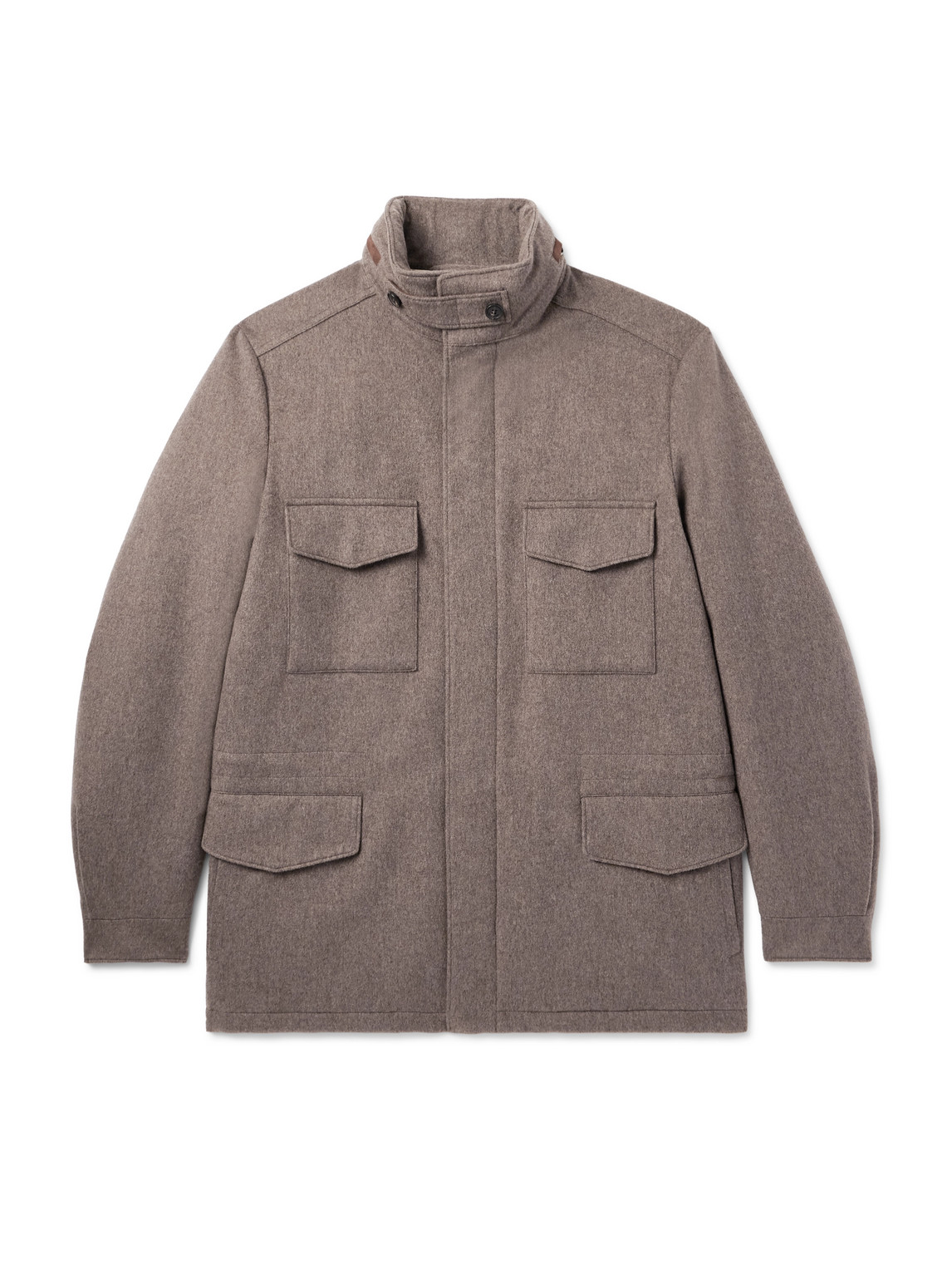 Loro Piana Traveller Padded Rain System® Cashmere Field Jacket In Brown