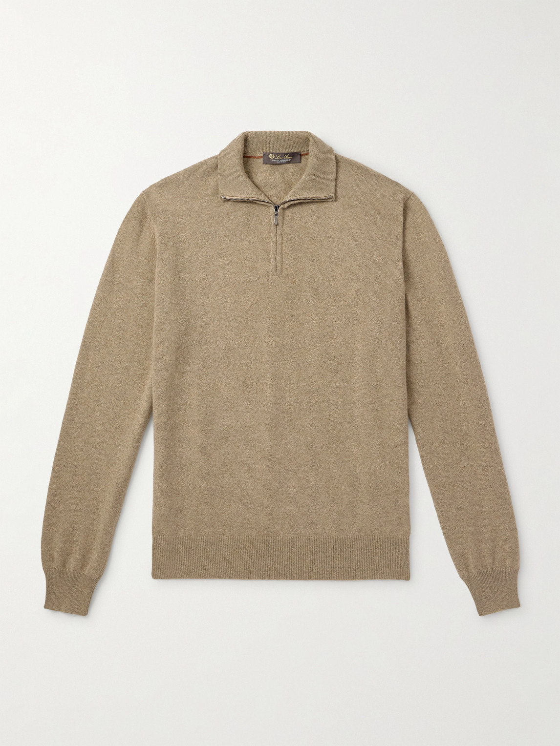 Loro Piana Slim-Fit Baby Cashmere Half-Zip Sweater - Men