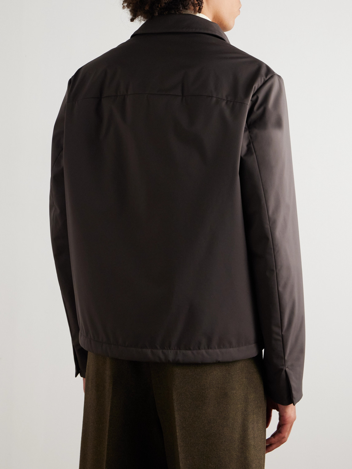 Loro Piana Windwish™ Jacket In Brown