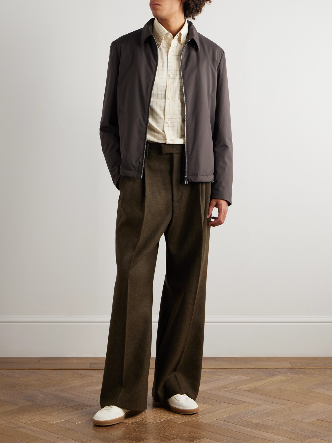 Loro Piana Windwish™ Jacket In Brown