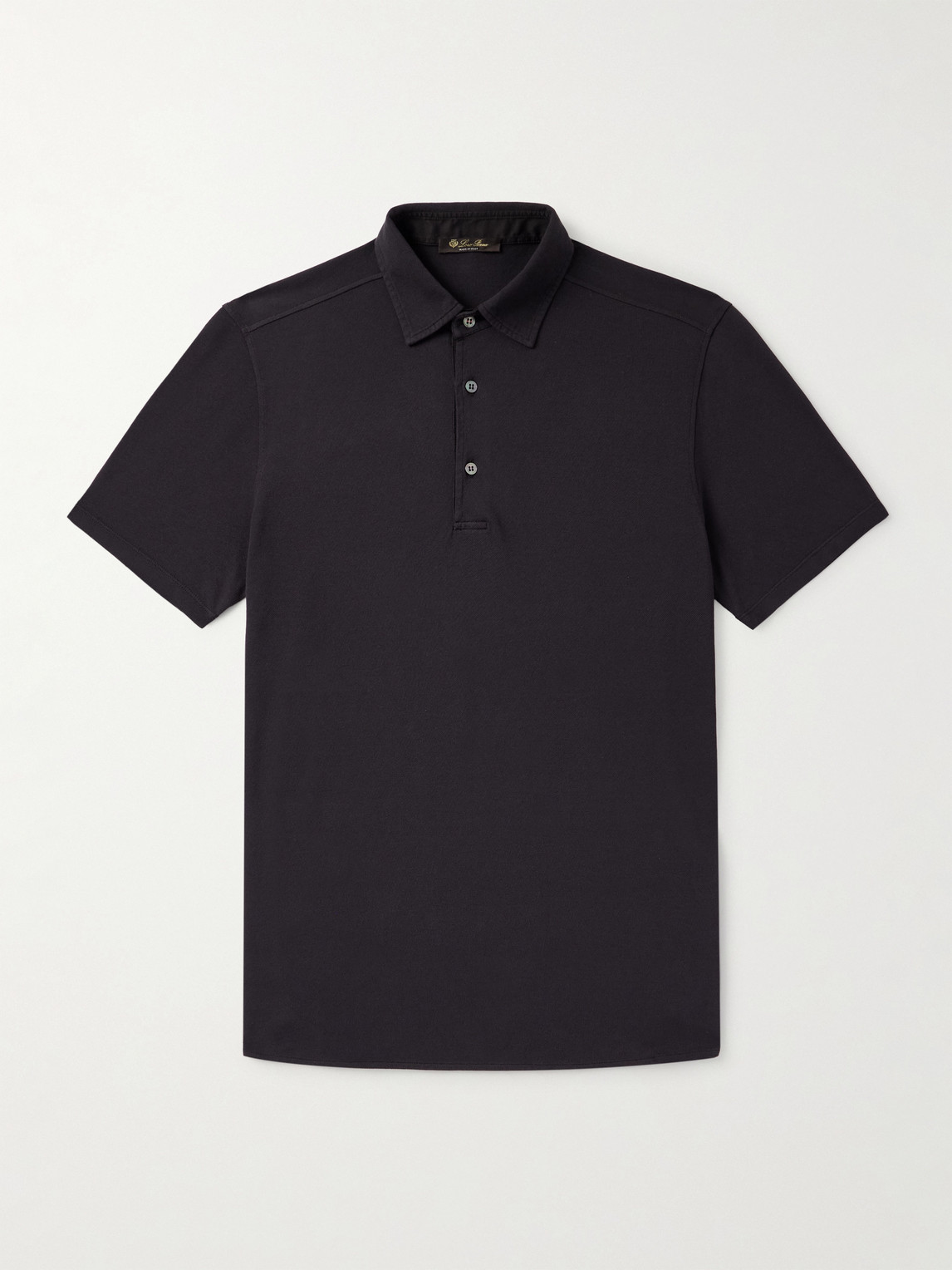 Loro Piana Loro Piana - Garment-Dyed Cotton-Piqué Polo Shirt - Men - Brown - L aus 100% Cotton in Brown