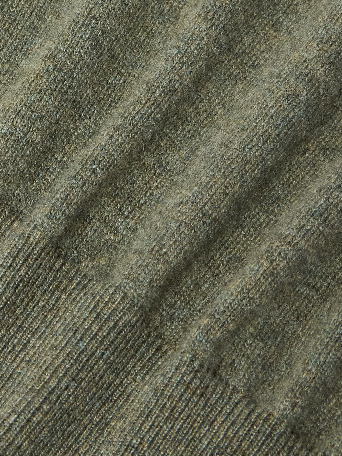 Loro Piana Slim-fit Baby Cashmere Sweater In Green