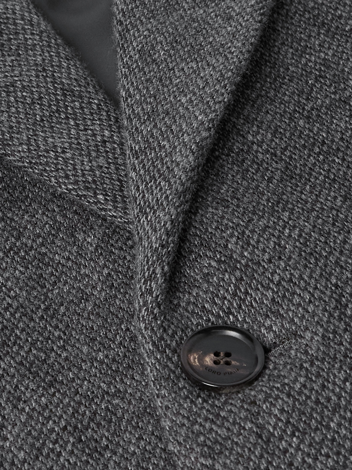 Loro Piana John Cashmere And Linen-blend Coat In Gray