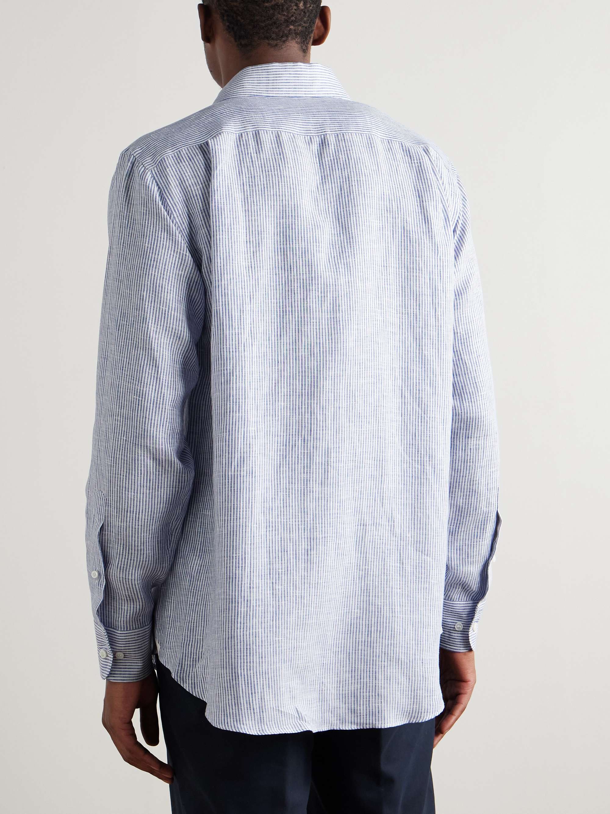 LORO PIANA Striped Linen Shirt