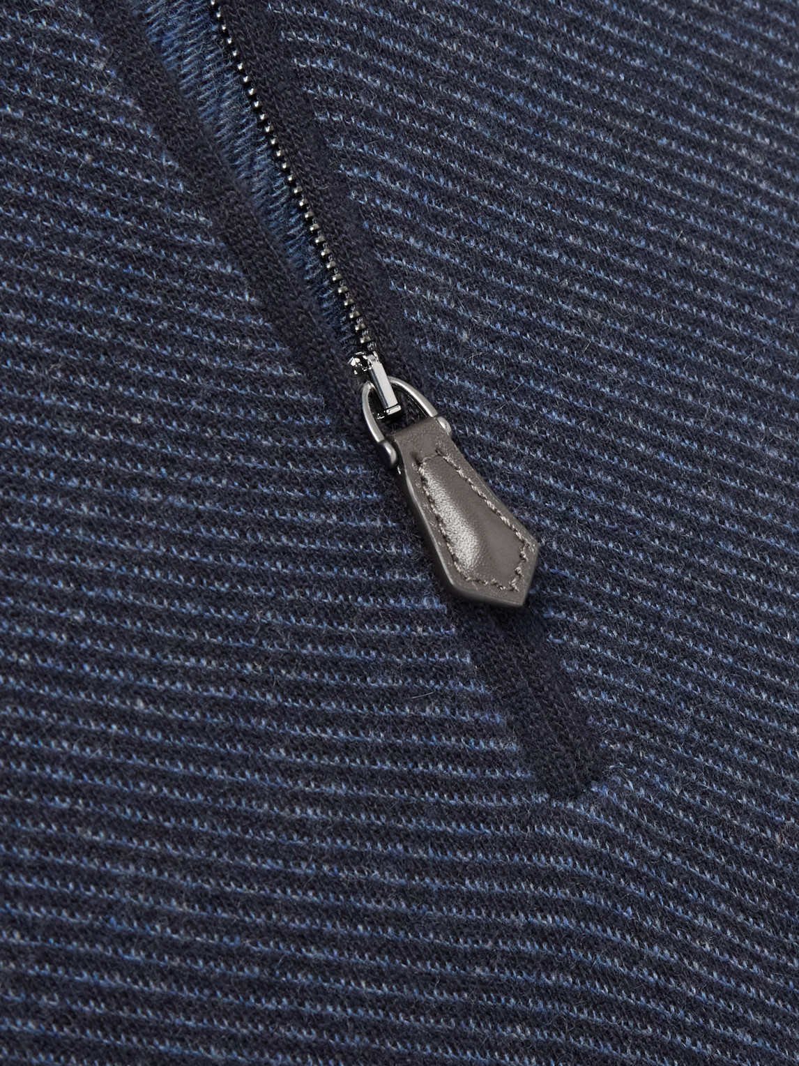 Loro Piana Roadster Cashmere Half-zip Sweater In Blue