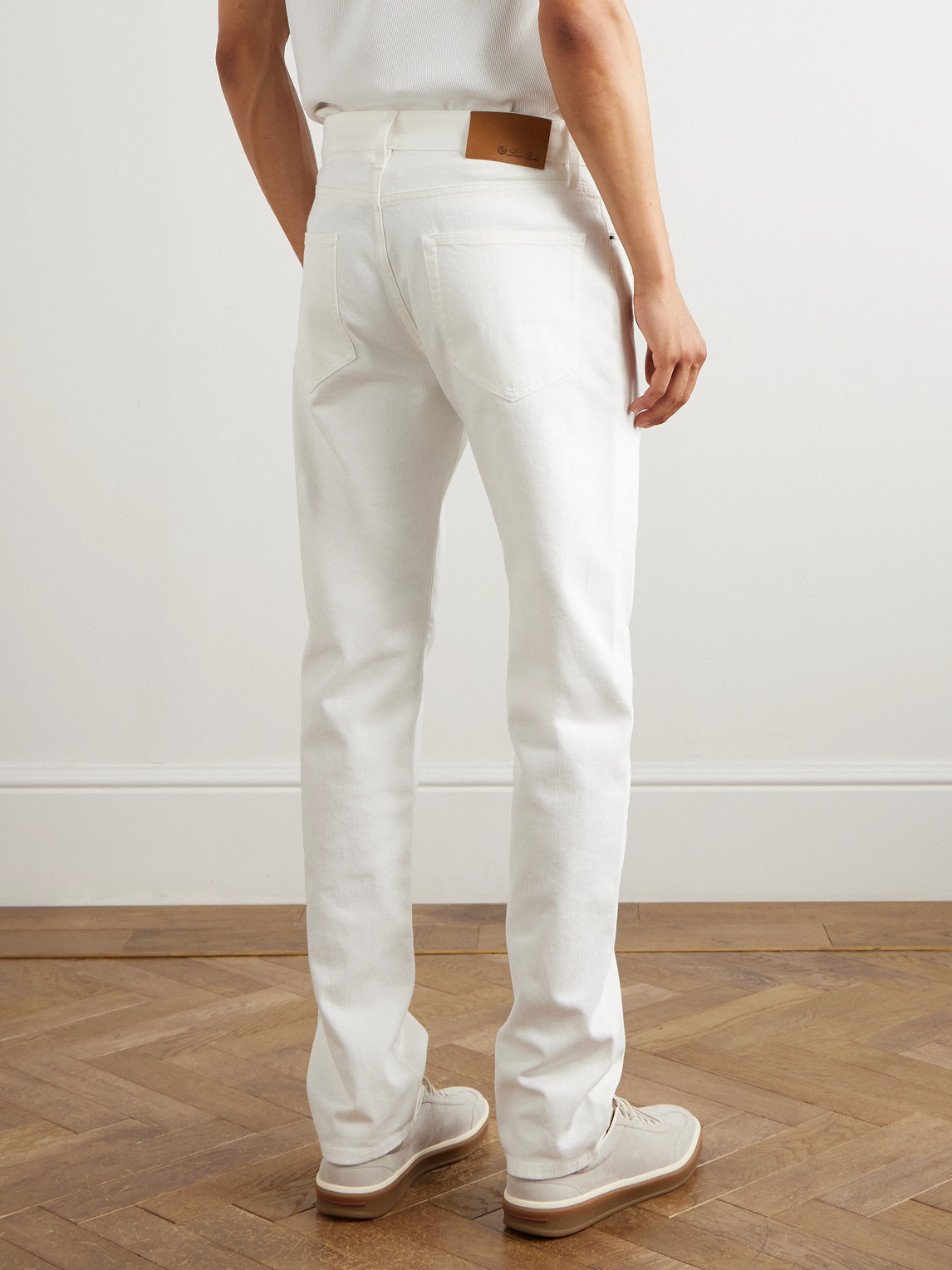 Loro Piana New York Slim-fit Jeans In White