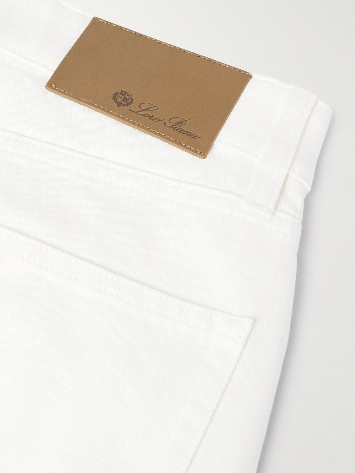 Loro Piana New York Slim-fit Jeans In White
