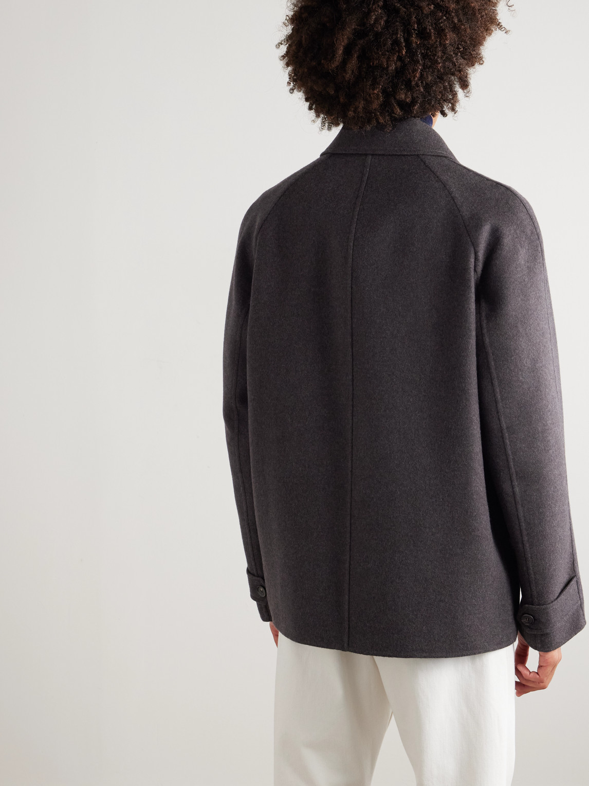 Loro Piana Narvik Oversized Cashmere Coat In Gray
