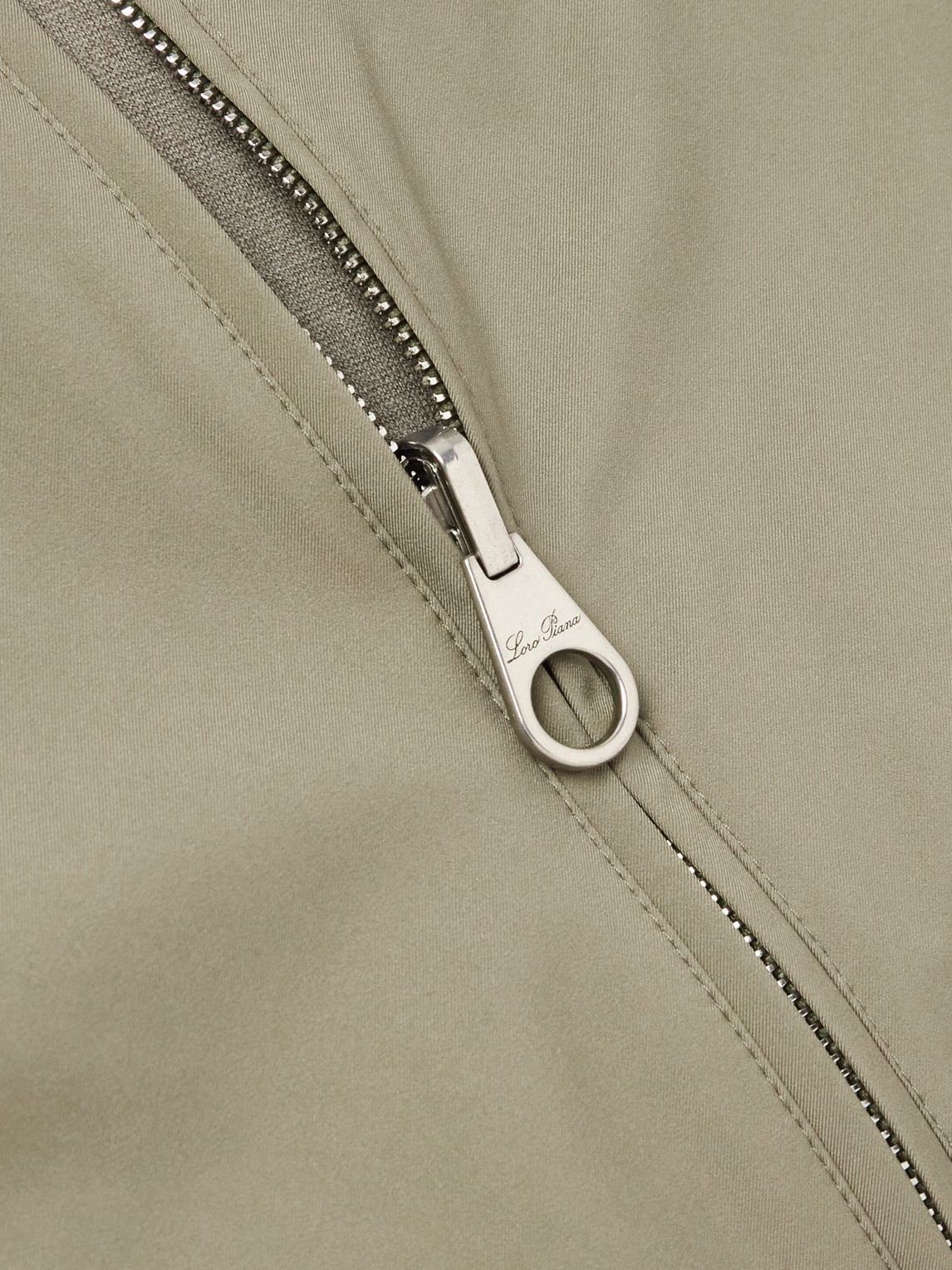 Loro Piana Reversible Windmate® Storm System® Nylon And Cashmere Blouson Jacket In Green