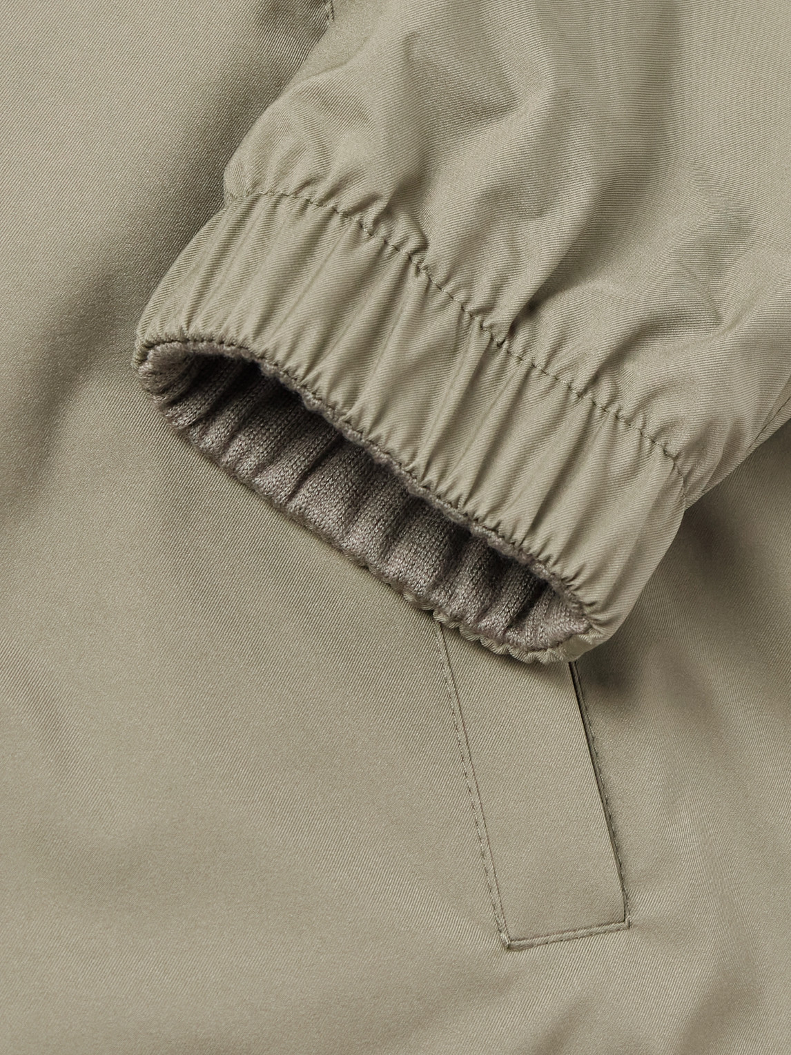 Loro Piana Reversible Windmate® Storm System® Nylon And Cashmere Blouson Jacket In Green