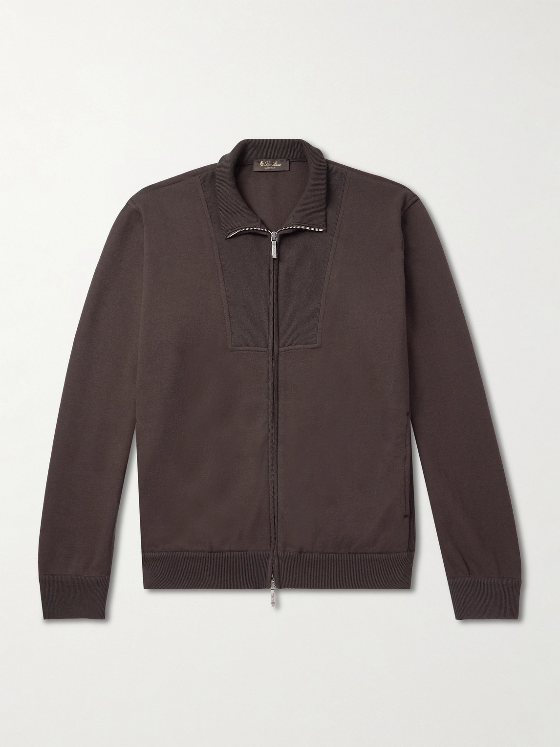 Loro Piana Whitney Ribbed Cotton, ilk and Cashmere-Blend weater - Men