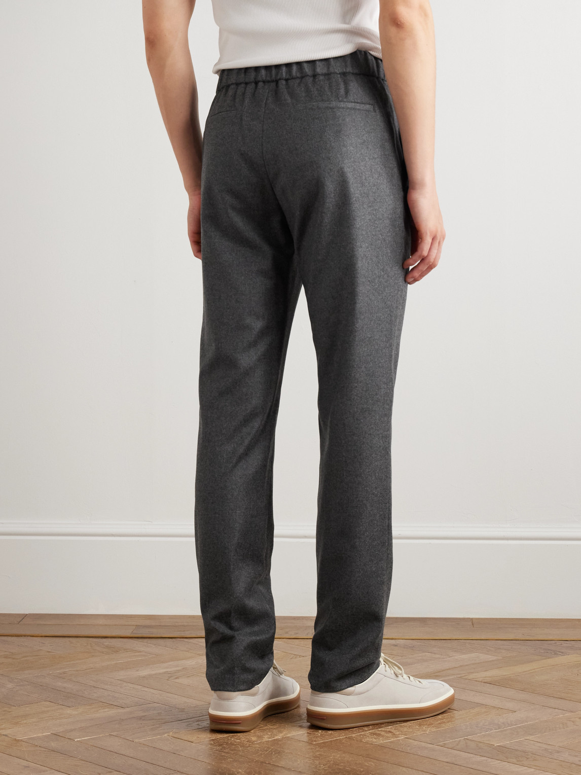 Loro Piana Leisure City Slim-fit Virgin Wool And Cashmere-blend Trousers