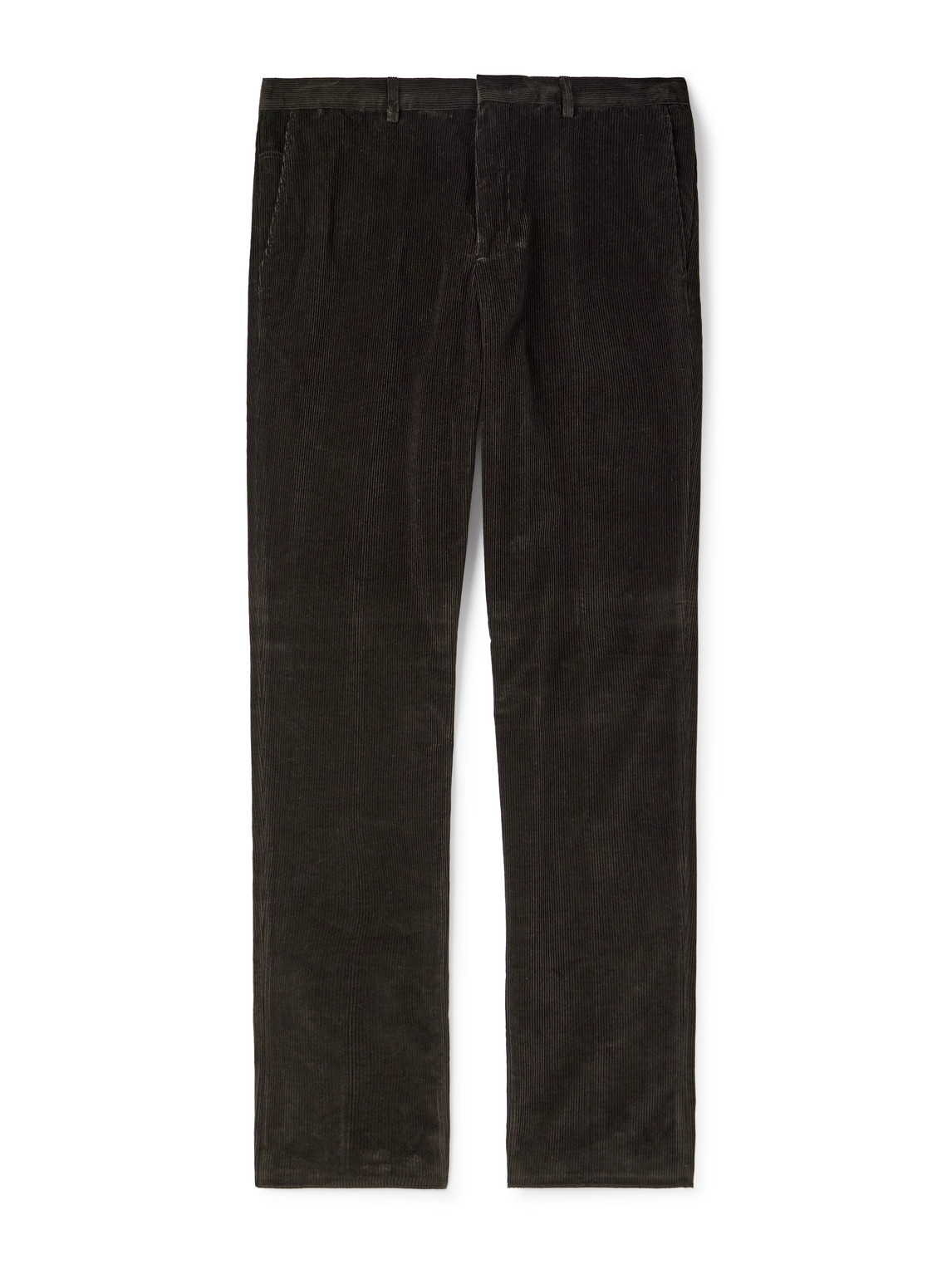 Loro Piana Jarno Hamptons Straight-leg Cotton-corduroy Trousers In Black