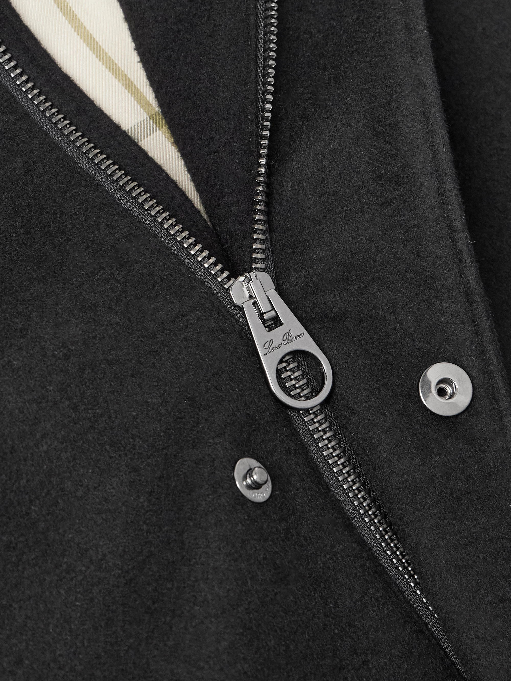 Suede-Trimmed Storm System® Cashmere Hooded Coat — Image 5