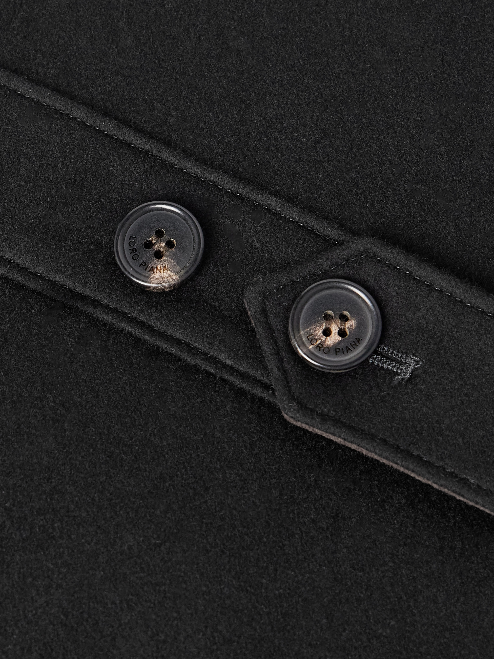 Suede-Trimmed Storm System® Cashmere Hooded Coat — Image 6
