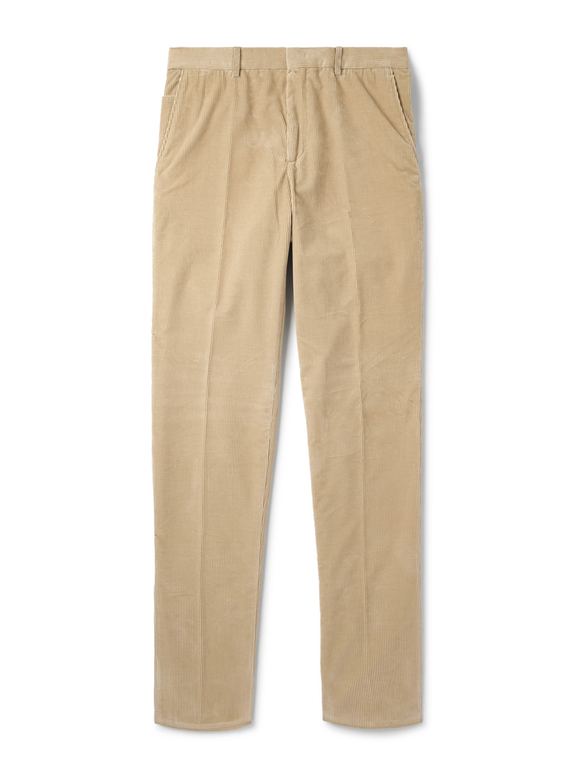 Loro Piana Jarno Hamptons Straight-leg Cotton-corduroy Trousers In Neutral