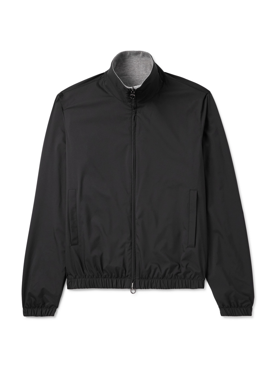 Loro Piana Reversible Padded Windmate® Storm System® Nylon And Cashmere Blouson Jacket In Black