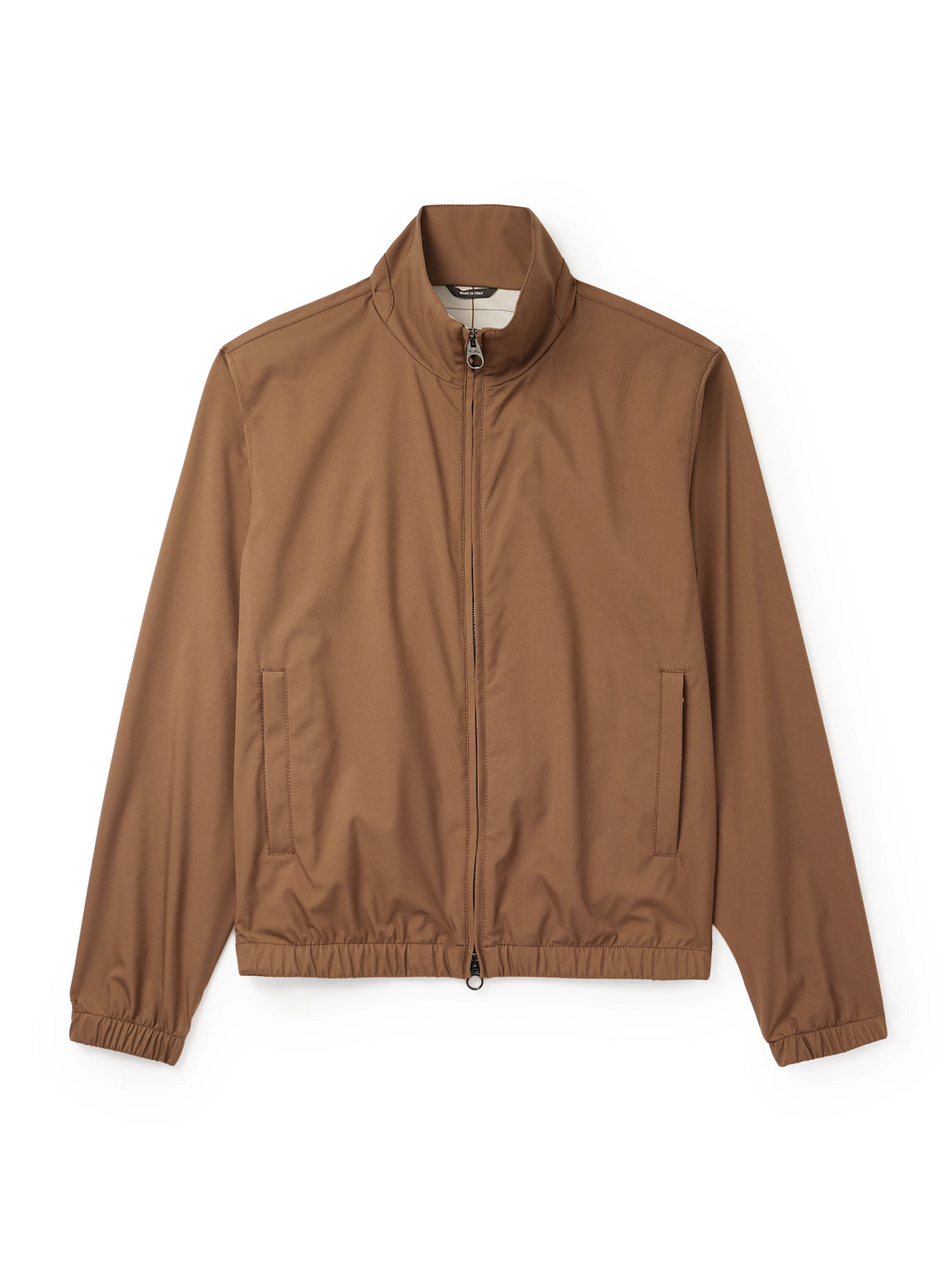 Loro Piana Storm System® Twill Bomber Jacket In Brown
