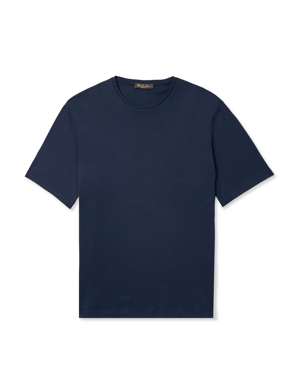 Loro Piana Tremezzo Sea Island Cotton-jersey T-shirt In Blue