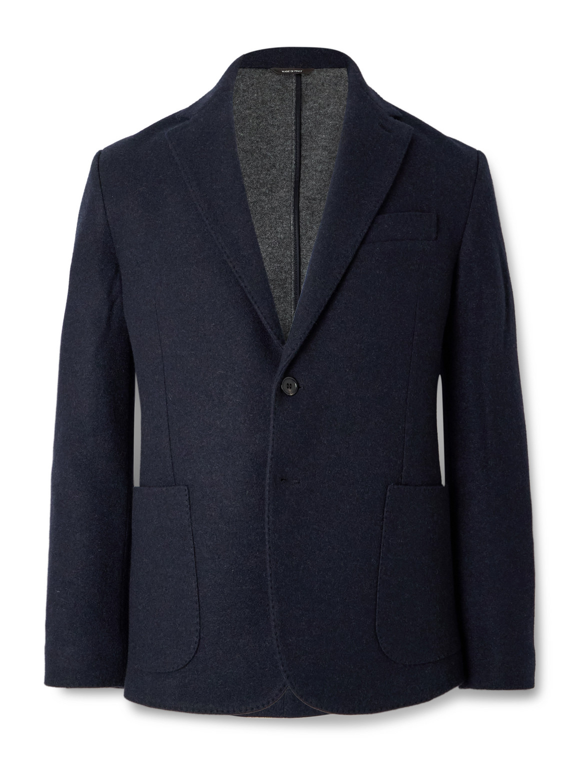 Loro Piana Unstructured Jersey Novalis Blazer In Blue