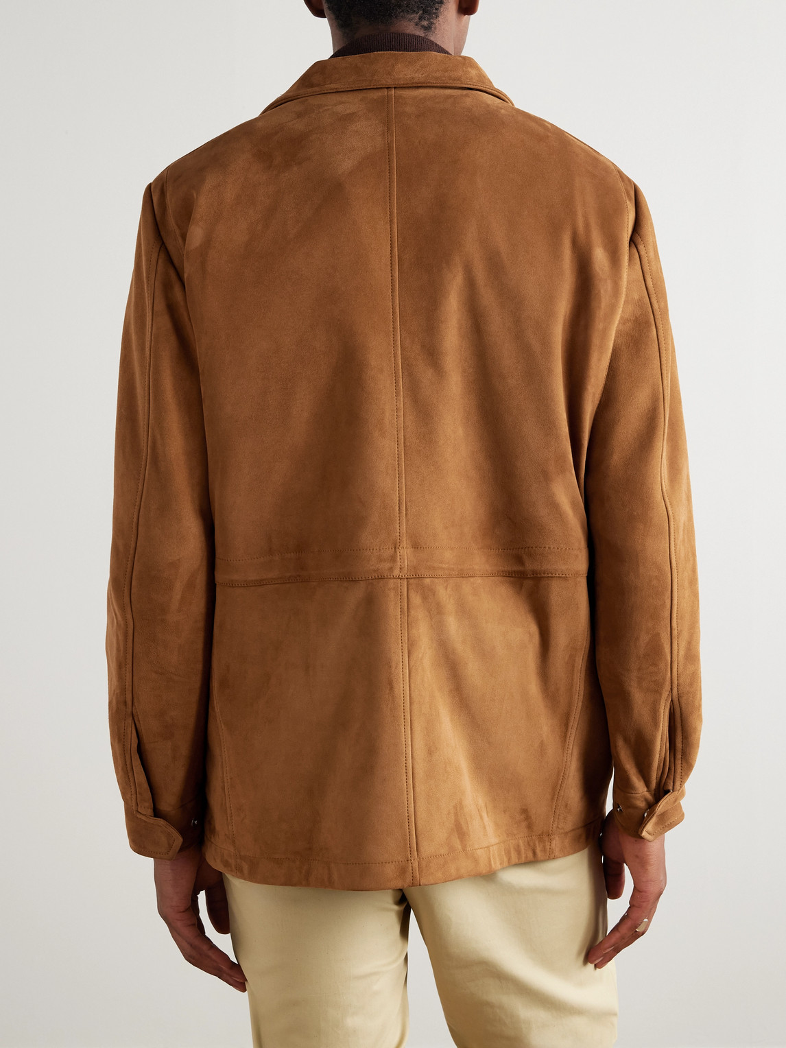  Loro Piana - Suede Field Jacket - Men - Brown - It 46 