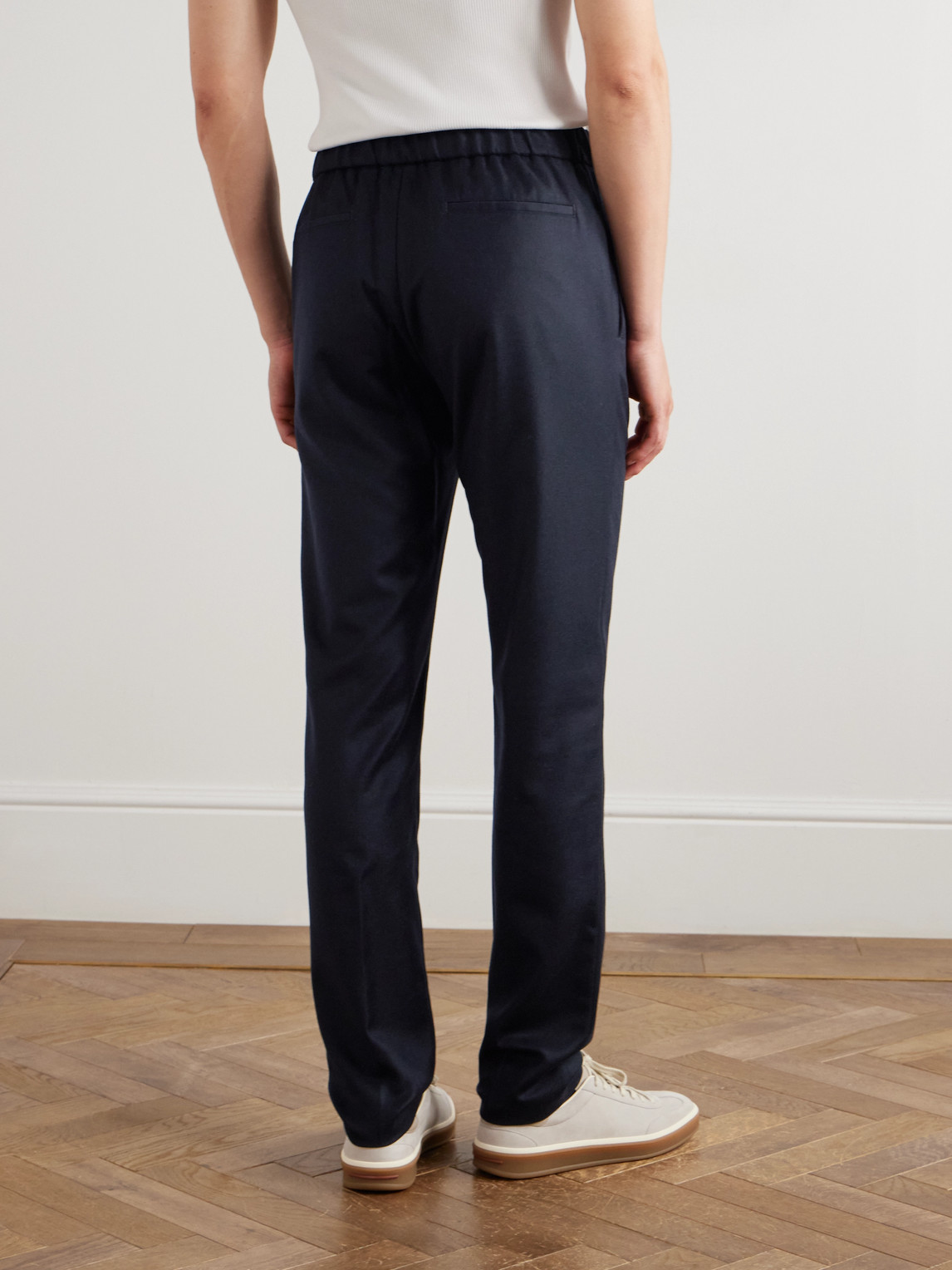 Loro Piana Leisure City Slim-fit Virgin Wool And Cashmere-blend Trousers