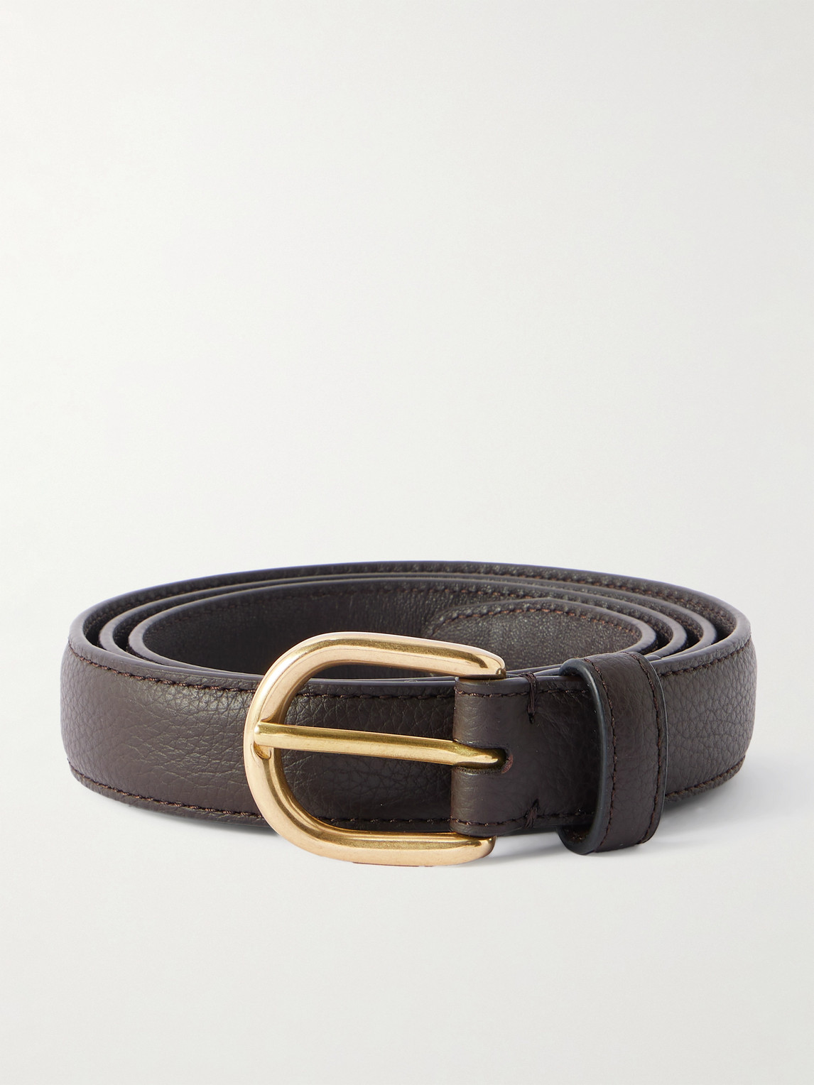 Saman Amel Cardon 2.5cm Full-Grain Leather Belt - Men